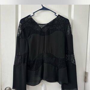 Zara Black Lace Women's Blouse